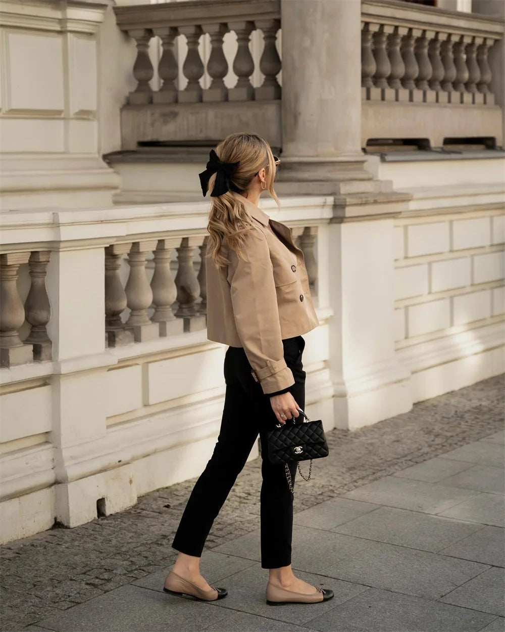 Sloane Cropped Trench Jacket