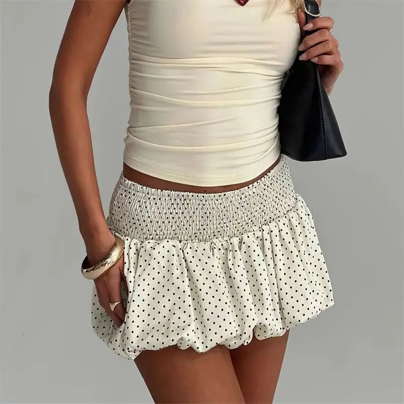 Selene Polka Dot Swing Skirt