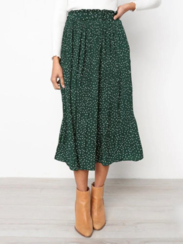 Solveig Pleated Maxi Skirt