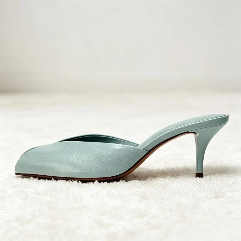 Elsie Patent Peep-Toe Pumps