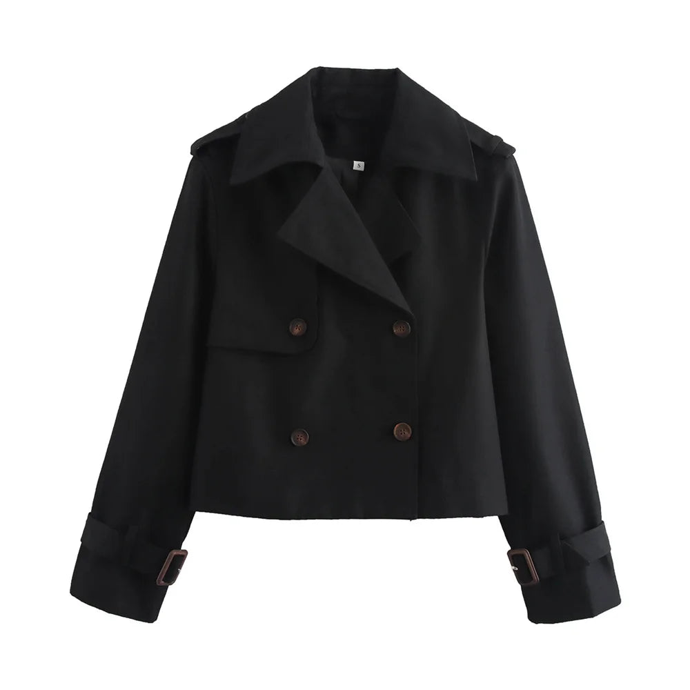 Sloane Cropped Trench Jacket
