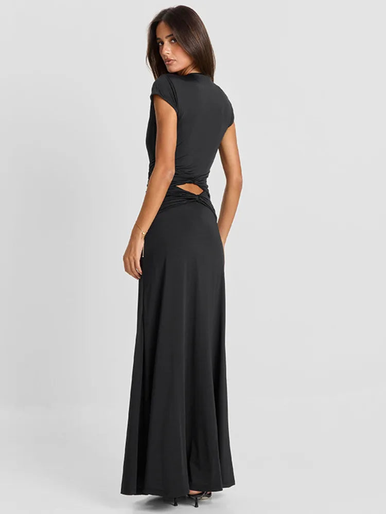 Rita Twist-Waist Maxi Dress