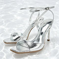 Fern Square-Toe Ankle-Strap Sandals
