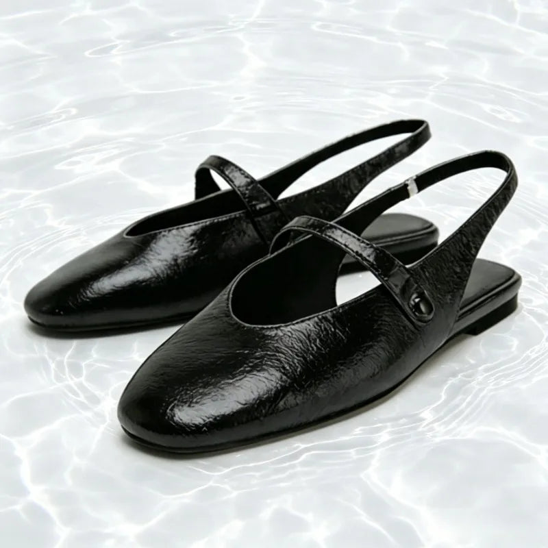 Giselle Metallic Mary Jane Flats