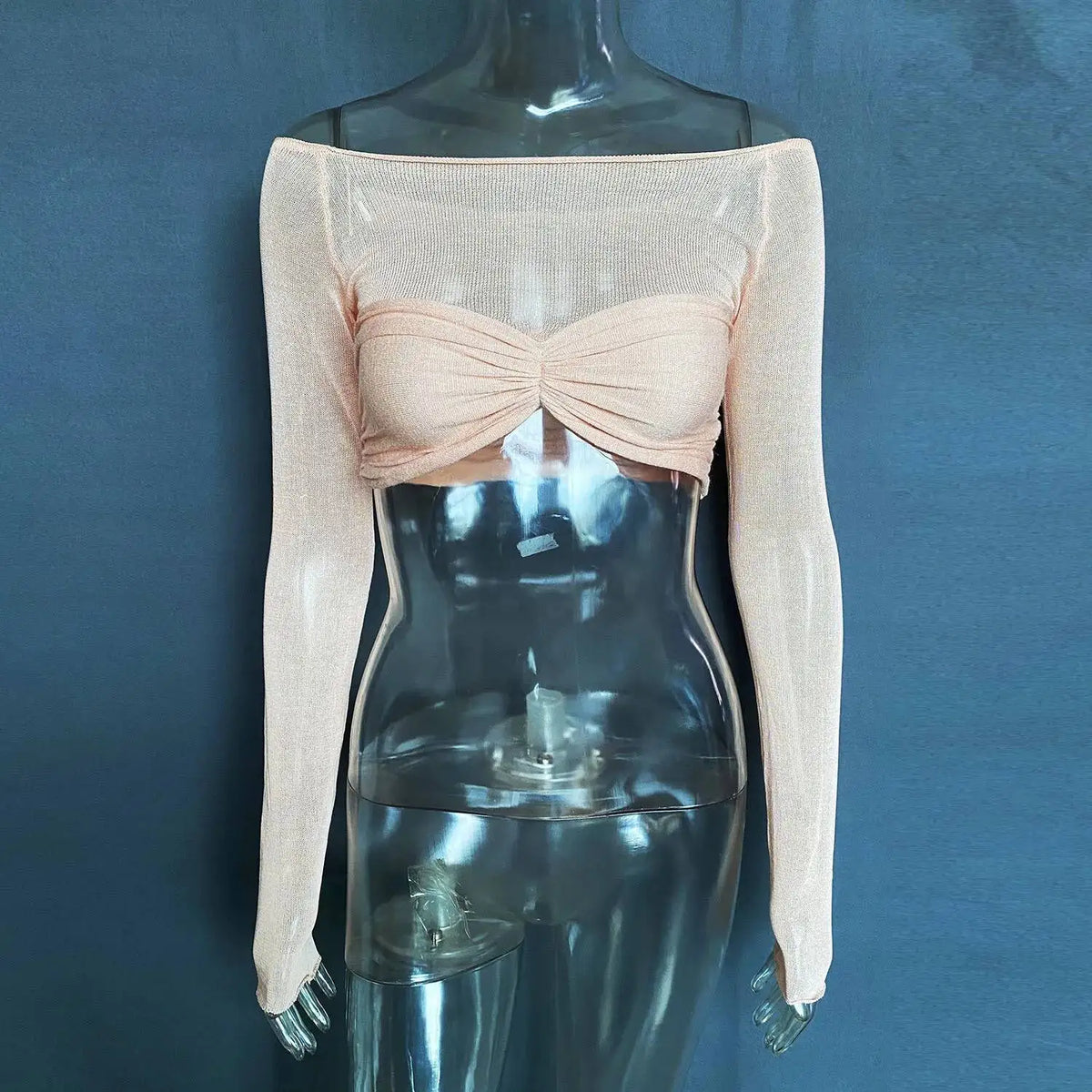 Maeve Sheer Mesh Crop Top