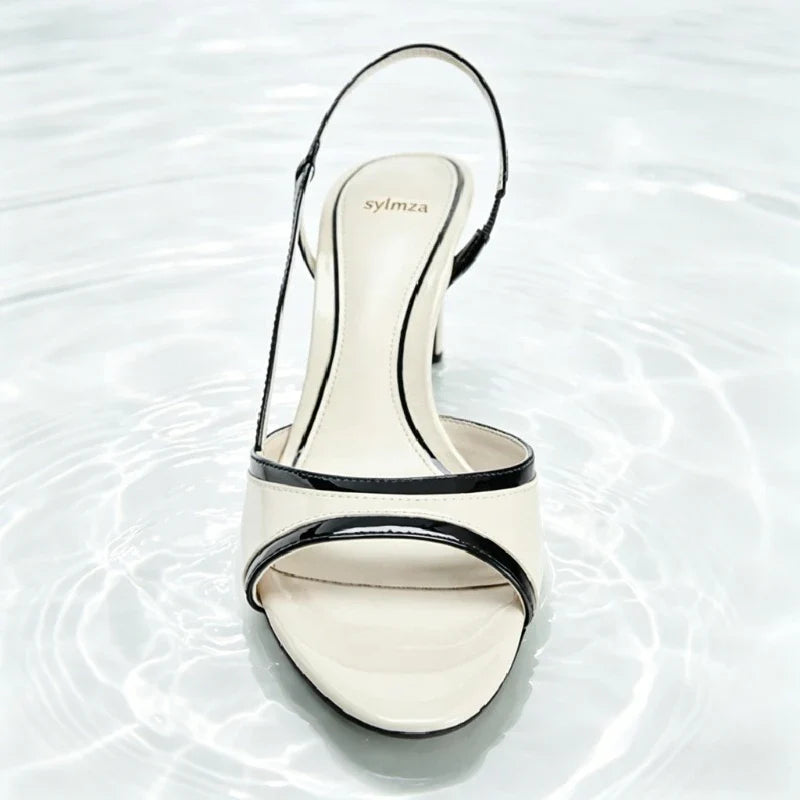 Holly Color-Block Stiletto Sandals