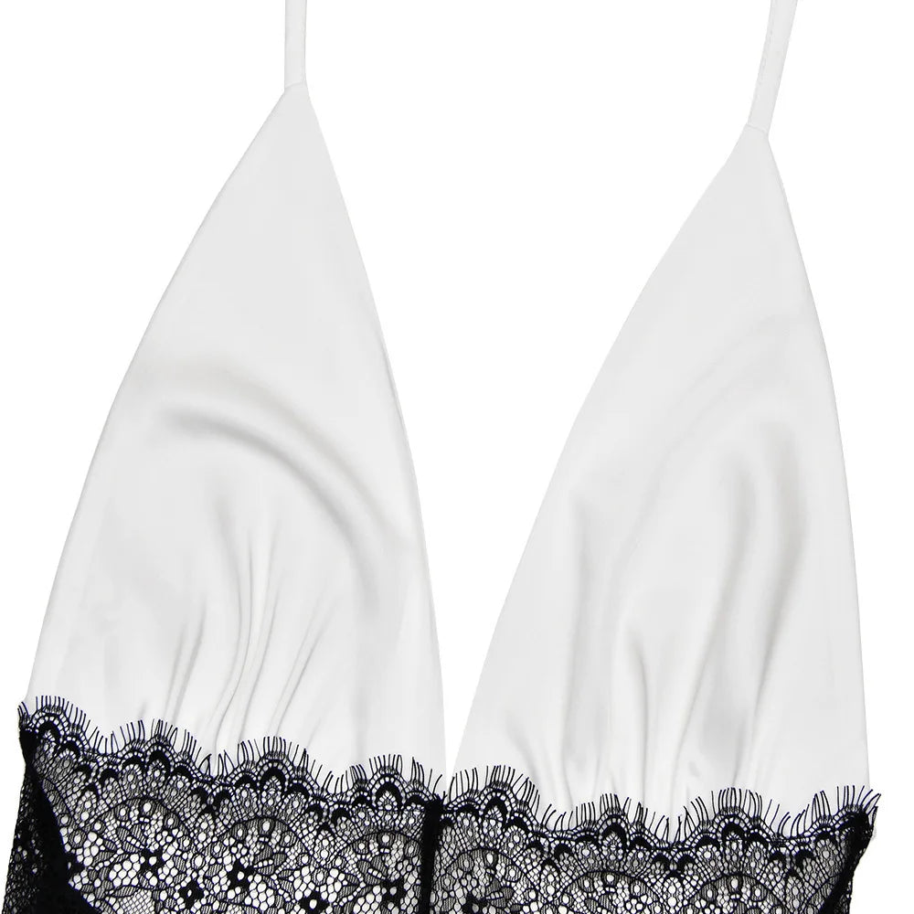 Juno Lace Halter Mini Dress