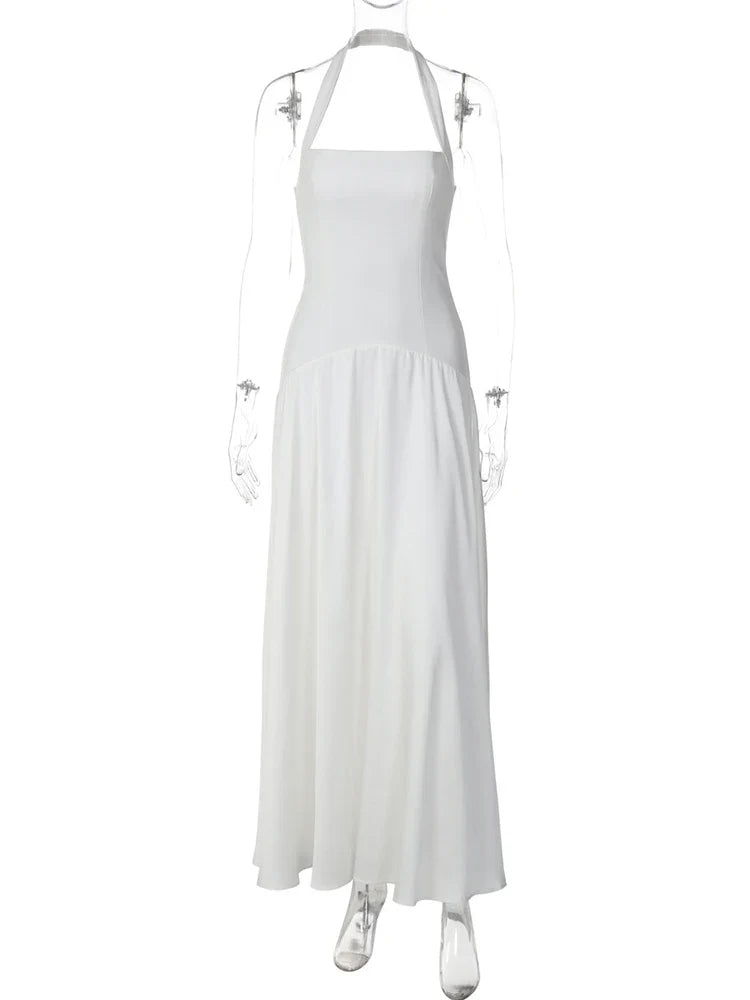 Charlie Square-Neck Halter Maxi Dress