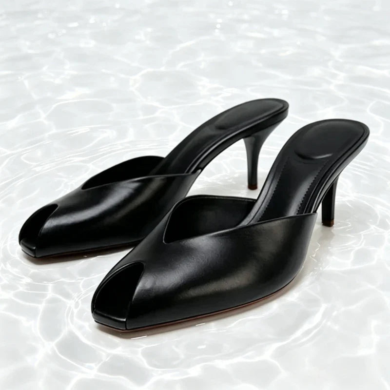 Eden Patent Slide Sandals