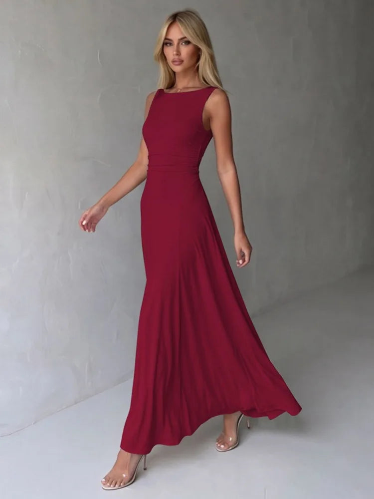 Romy Cowl-Neck Midi Dress