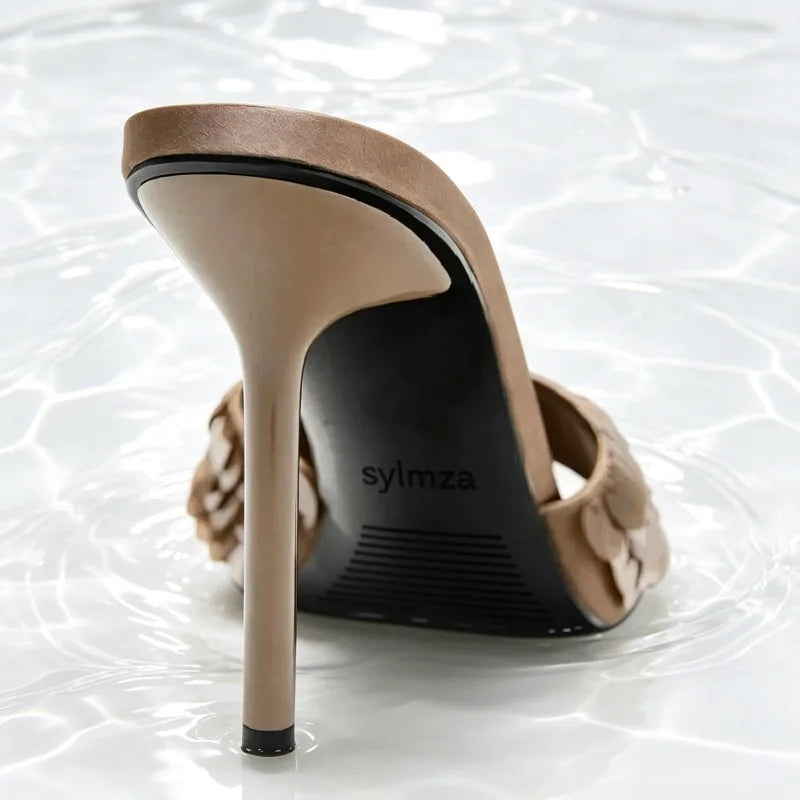 Emmy Sequin Slide Sandals