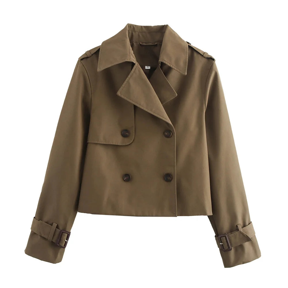 Sloane Cropped Trench Jacket
