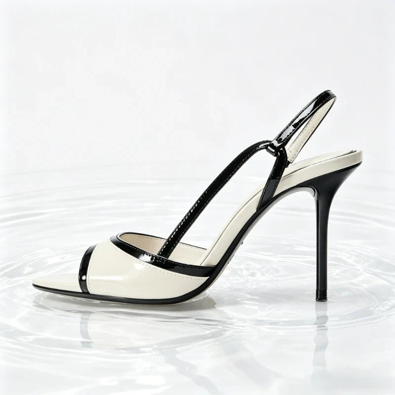 Holly Color-Block Stiletto Sandals