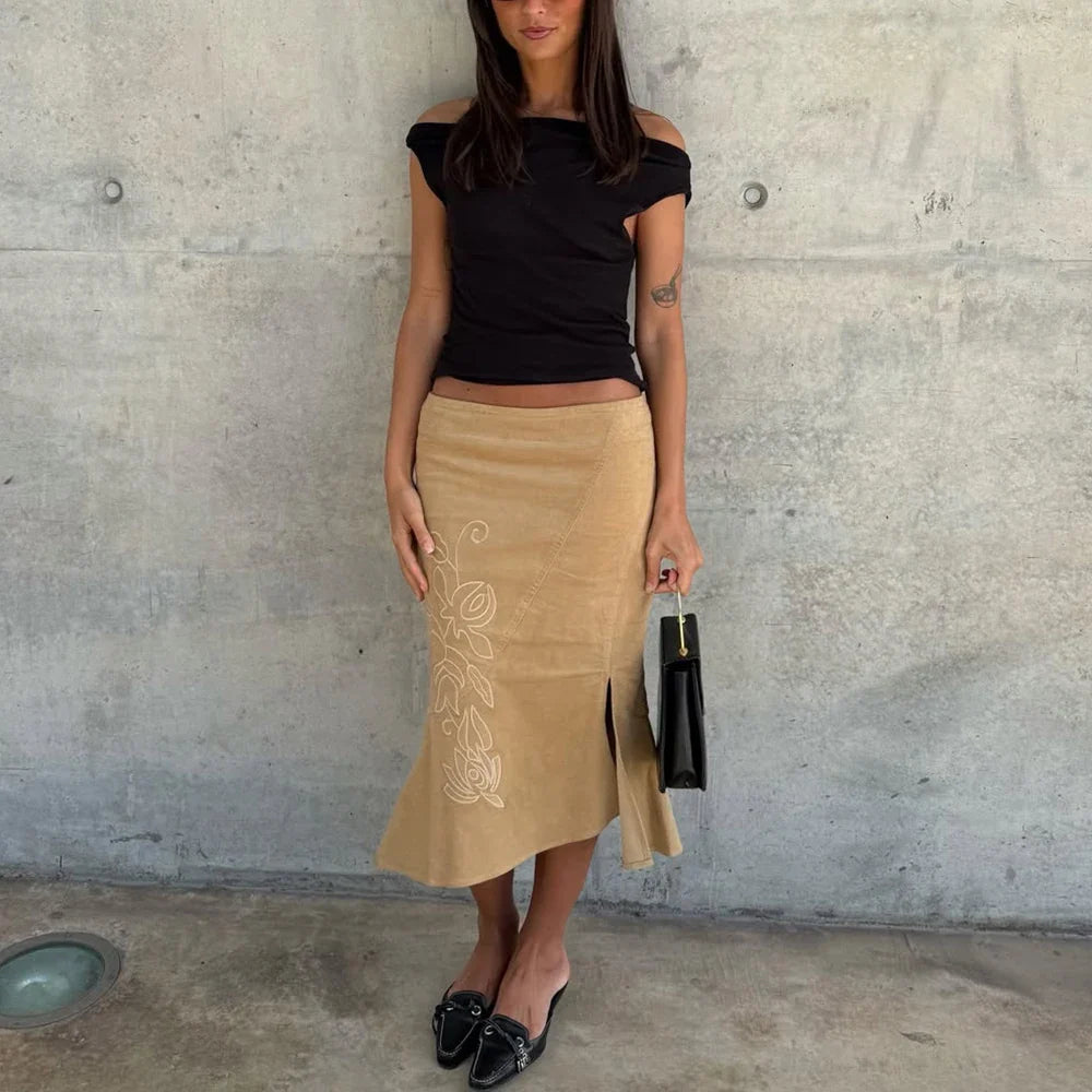 Sofia Vintage Print Maxi Skirt