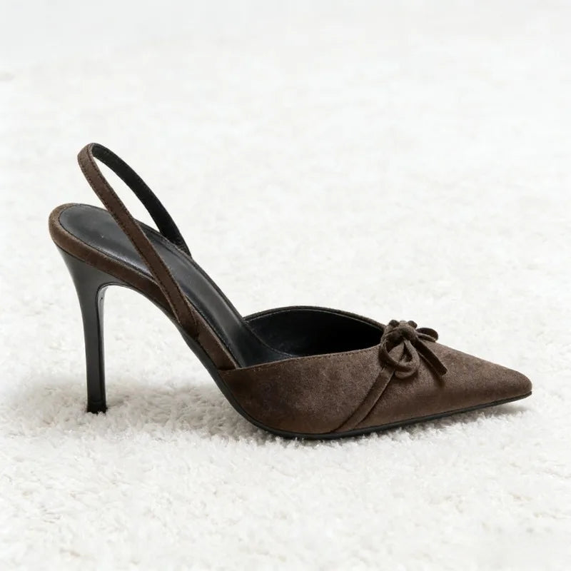 Eve Velvet Bow Pumps