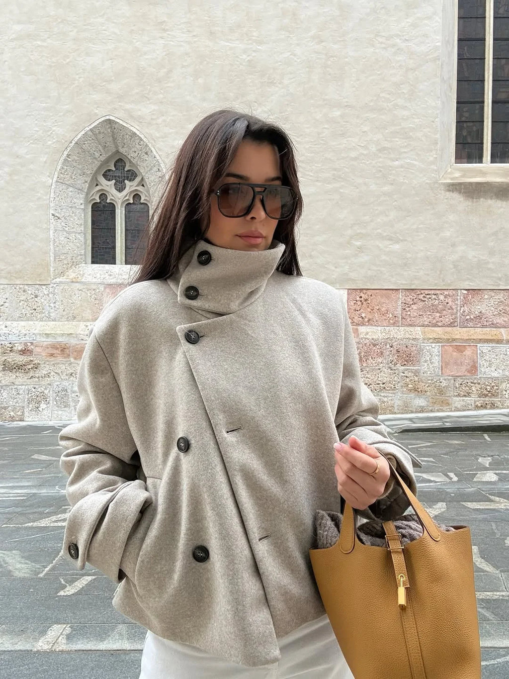 Solène Relaxed Collar Jacket