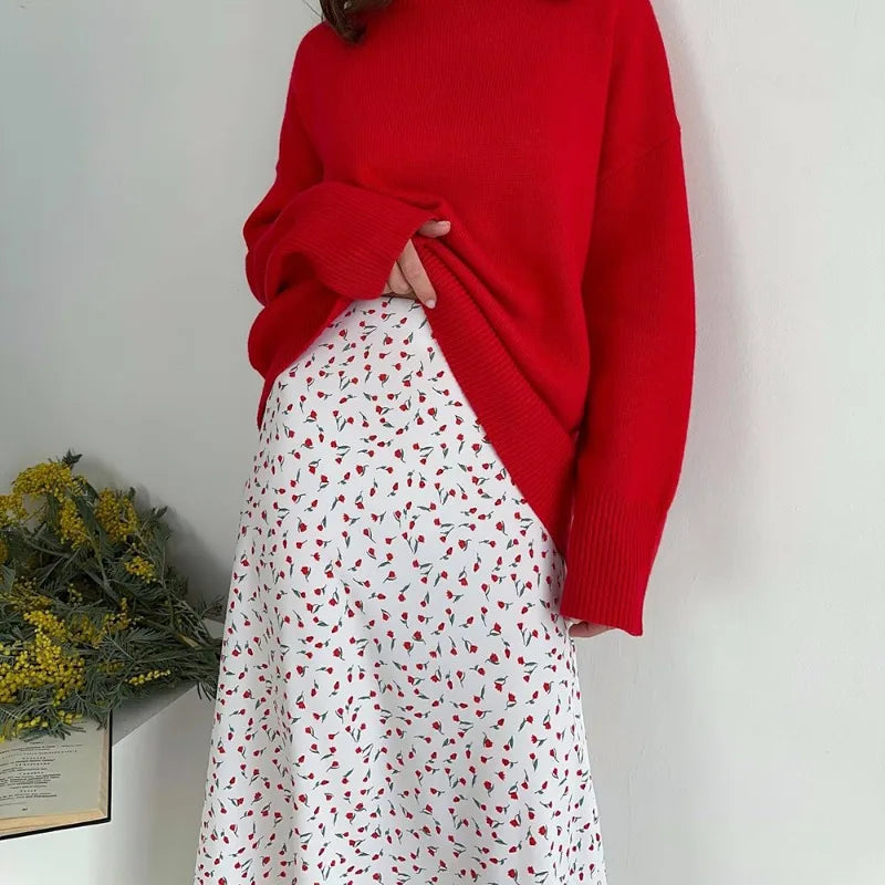 Tessa Printed A-Line Maxi Skirt