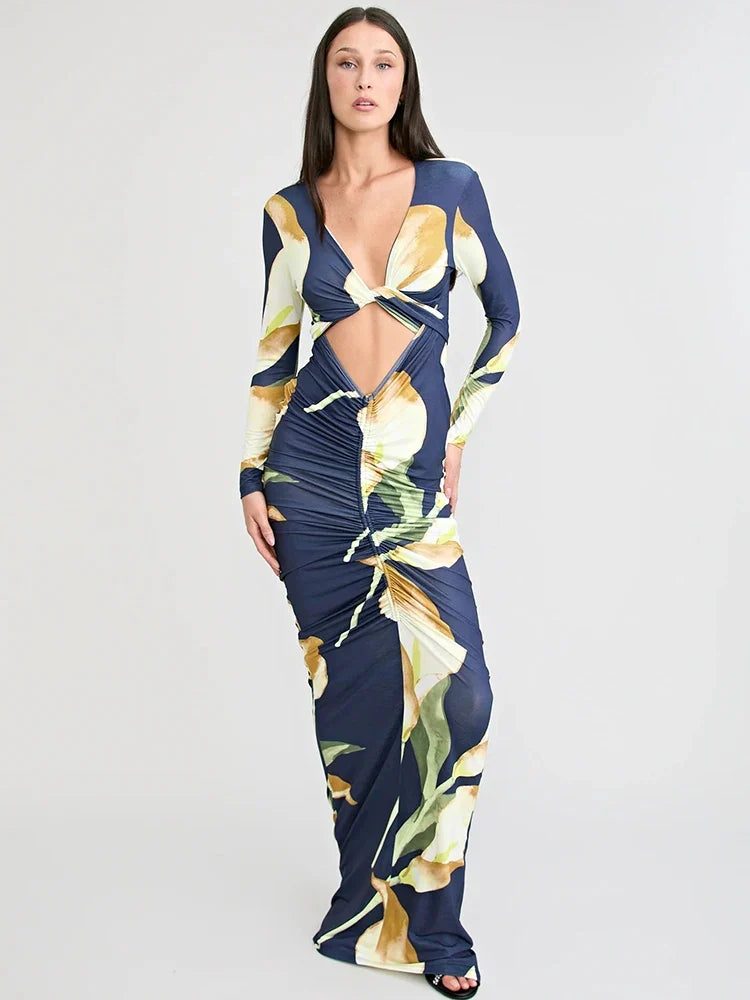 Neve Floral Off-Shoulder Maxi Dress