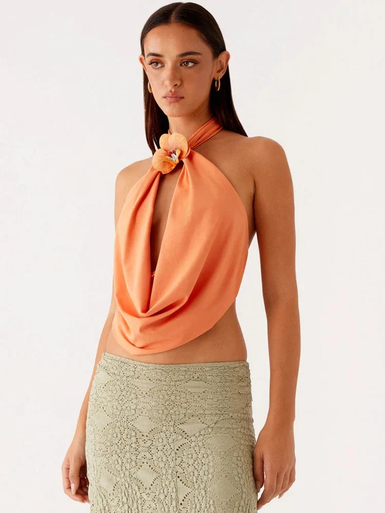 Maya Halter Cutout Tank Top