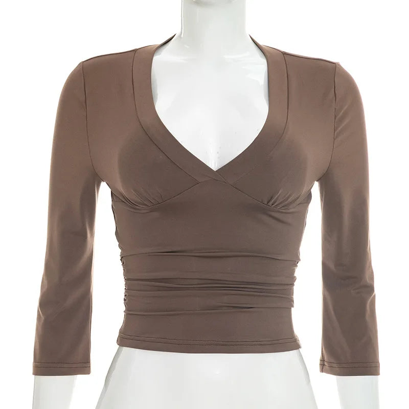Ingrid V-Neck Crop Top