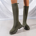 Adria Knit Lug-Sole Boots