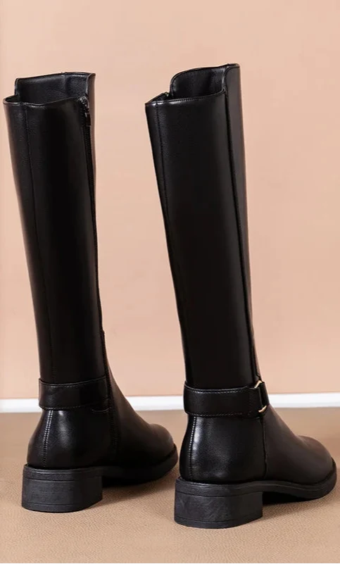 Bryony Buckled Riding Boots