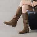 Fiona Slouchy Suede Knee Boots