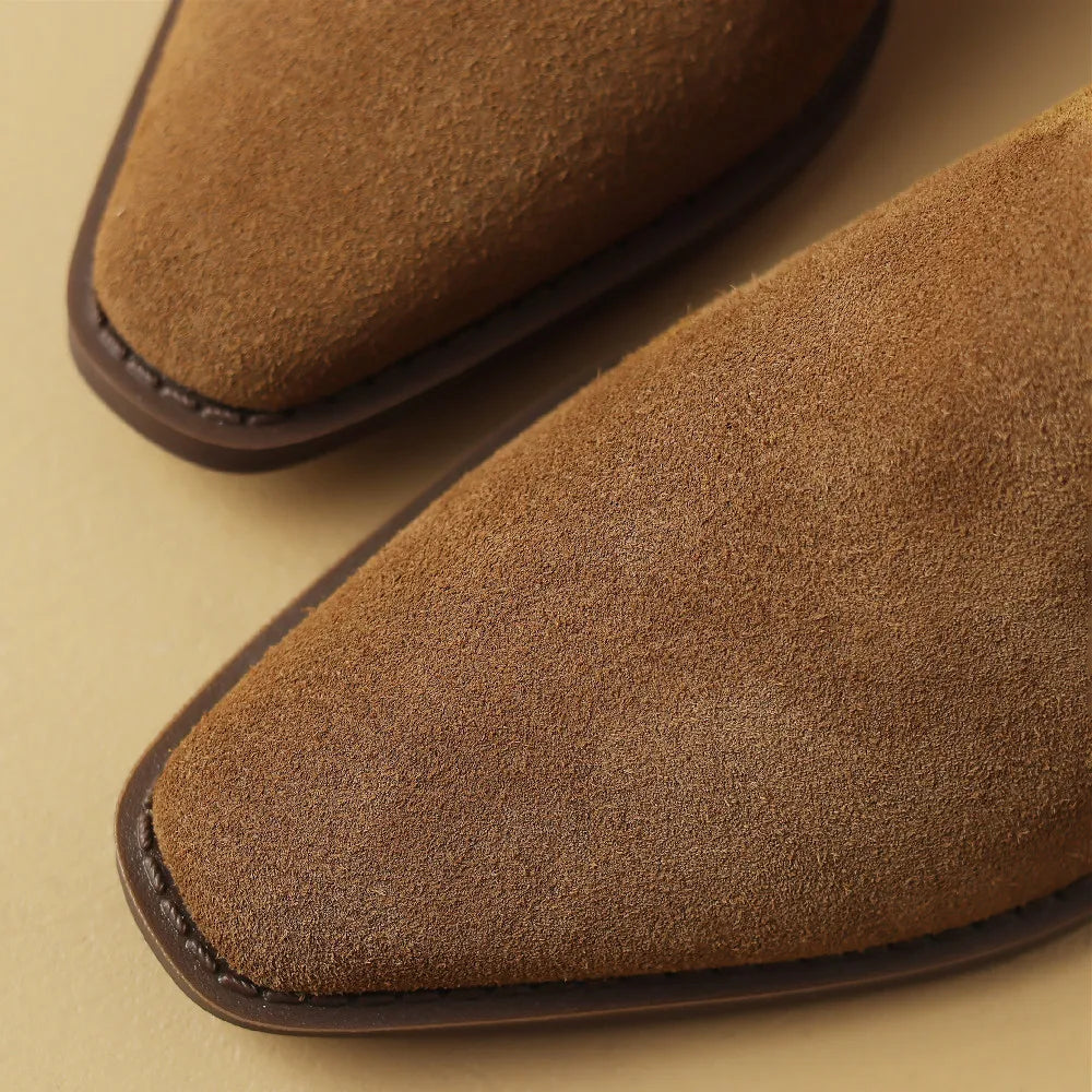 Gemma Western Suede Boots