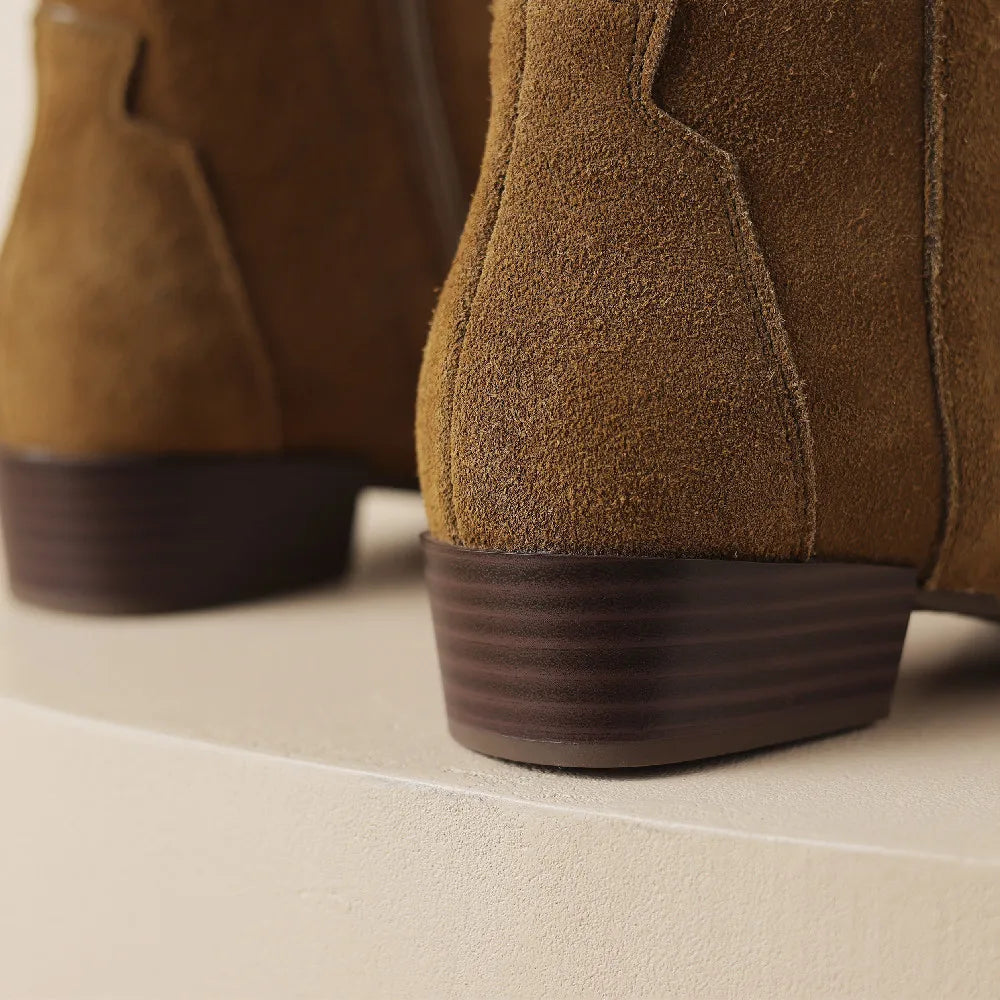 Gemma Western Suede Boots