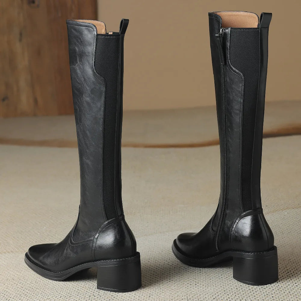 Hana Leather Riding Boots