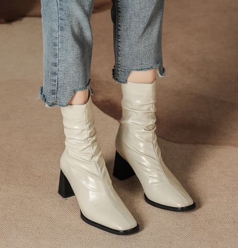Jessa Ruched Ankle Boots