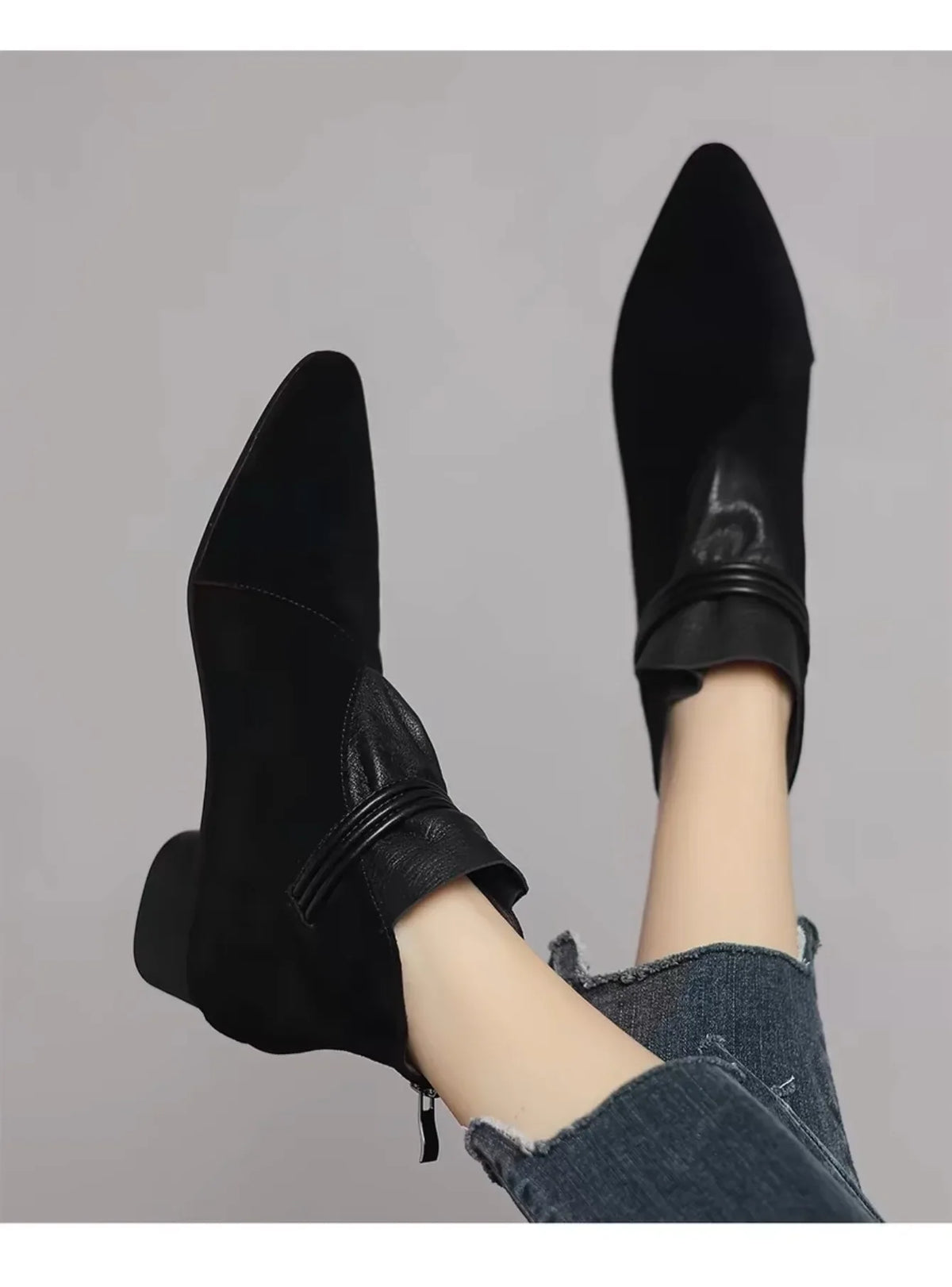 Maren Wrapped Suede Ankle Boots