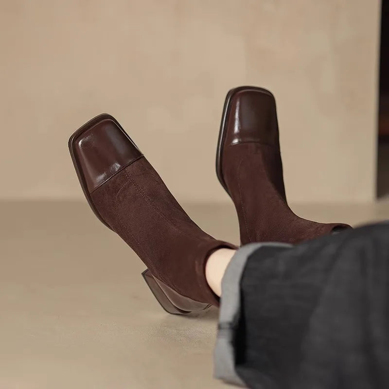 Margot Square-Toe Sock Boots
