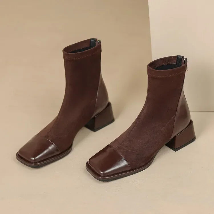 Margot Square-Toe Sock Boots