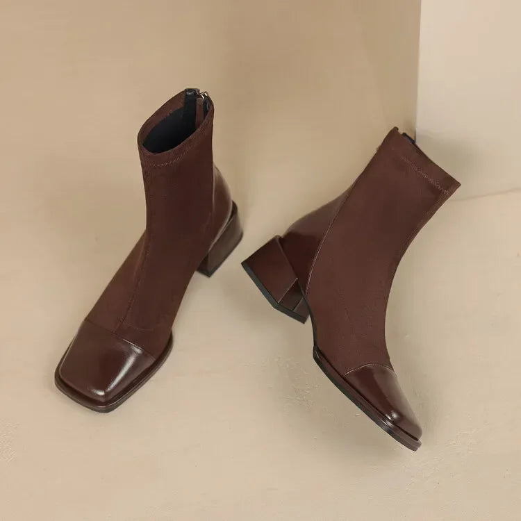 Margot Square-Toe Sock Boots