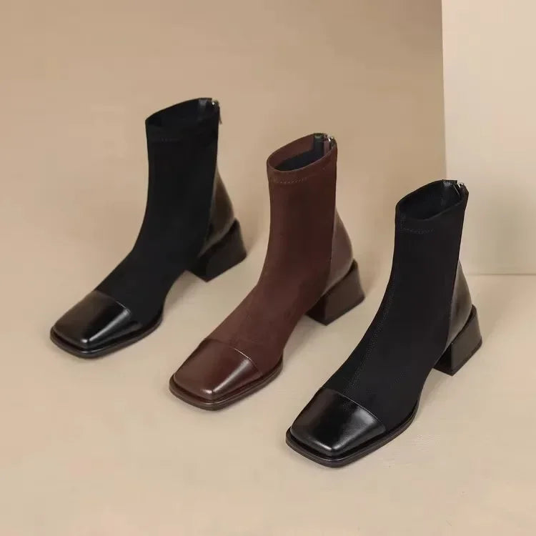 Margot Square-Toe Sock Boots