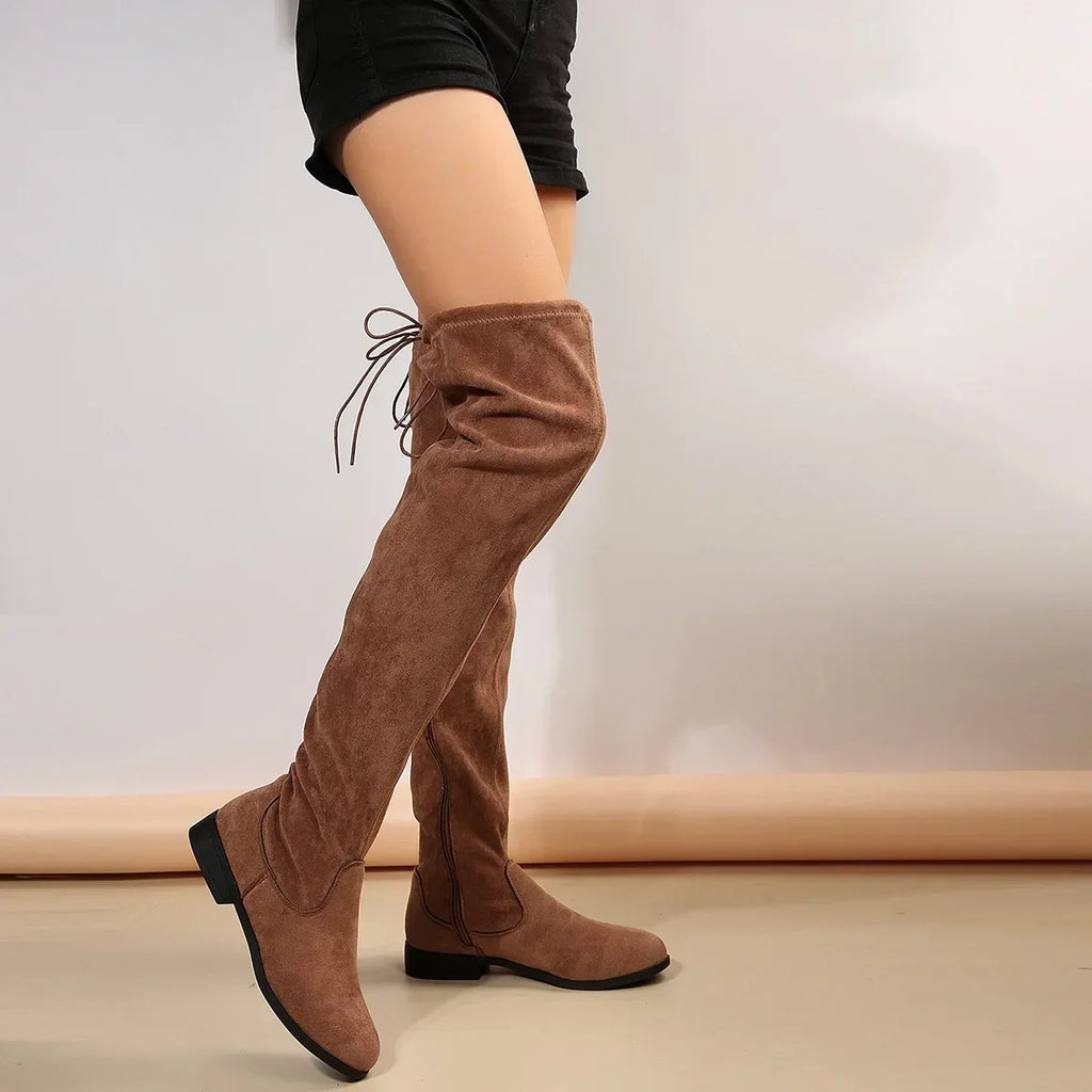 Noemi Over-The-Knee Suede Boots