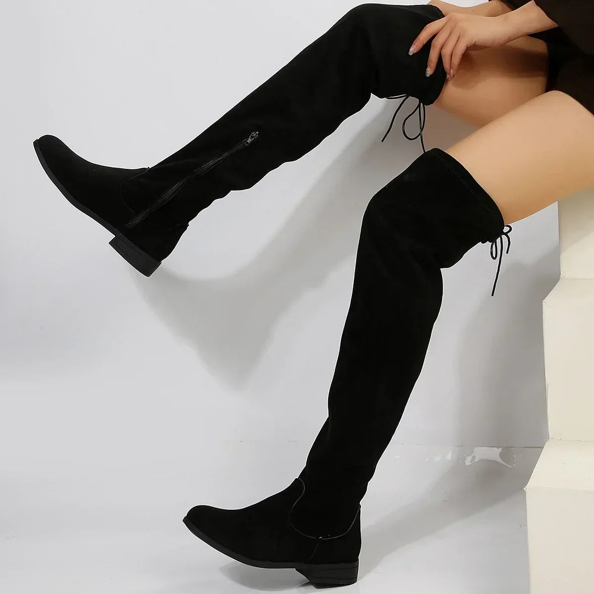 Noemi Over-The-Knee Suede Boots